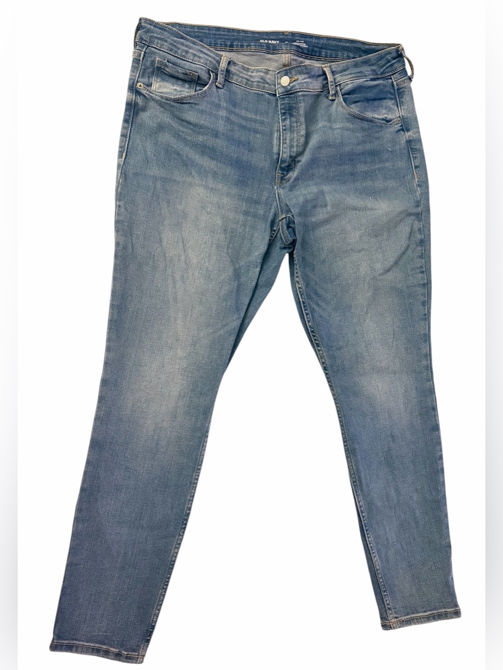 Old Navy Medium Wash Mid Rise Rockstar Super Skinny Jeans Size 16